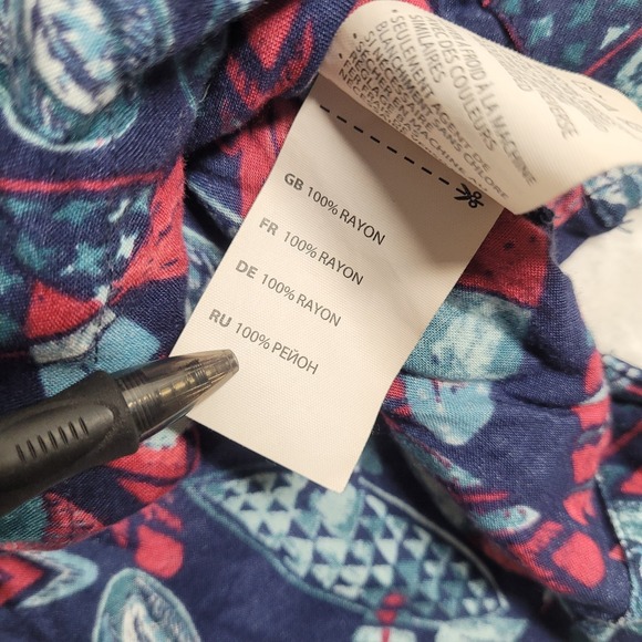 Oak‎ Hill Short Sleeve Button Up Shirt Men's 4XL Multicolor Hawaiian Geometric - Picture 6 of 7